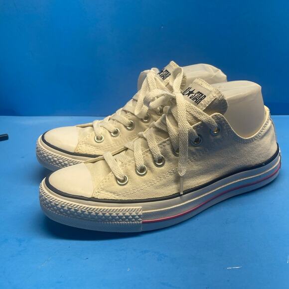 Converse Chuck Taylor All Star Running Sneaker Women's Sz 8 White Low Top - Picture 1 of 10